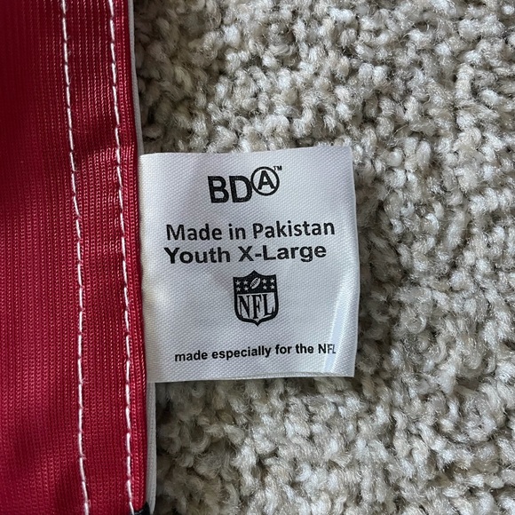 Youth XL Arizona Cardinals NFL Flag Football Reversible Jersey Red/White - Picture 5 of 12